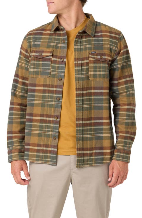 Blanket Cotton Flannel Button-Up Overshirt