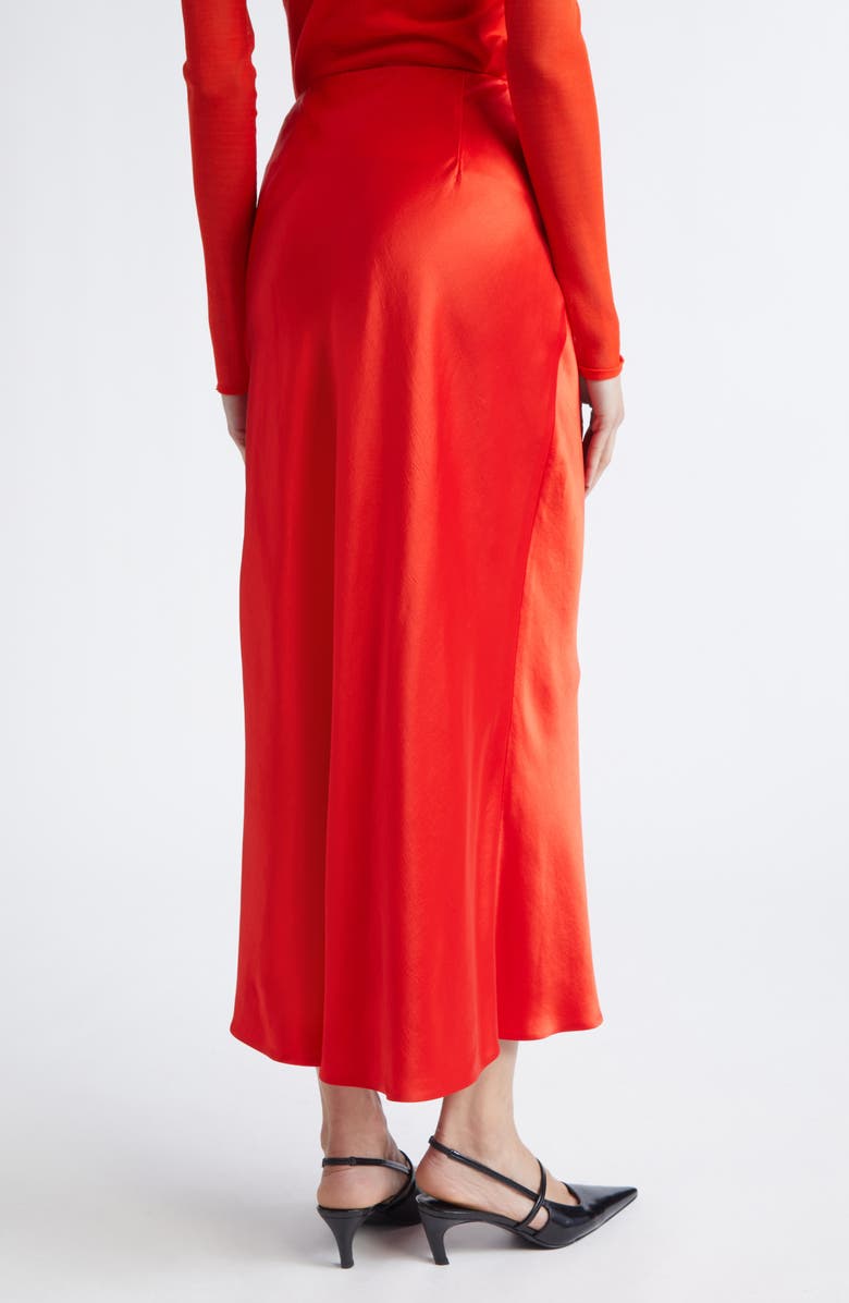 Jason Wu Collection Bias Cut Washed Twill Slip Skirt, Alternate, color, Papaya