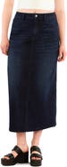 HINT OF BLU Vintage Denim Maxi Skirt