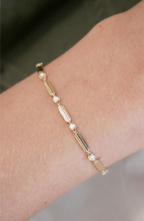 Ef Collection Zoe Diamond Eternity Bracelet In Gold