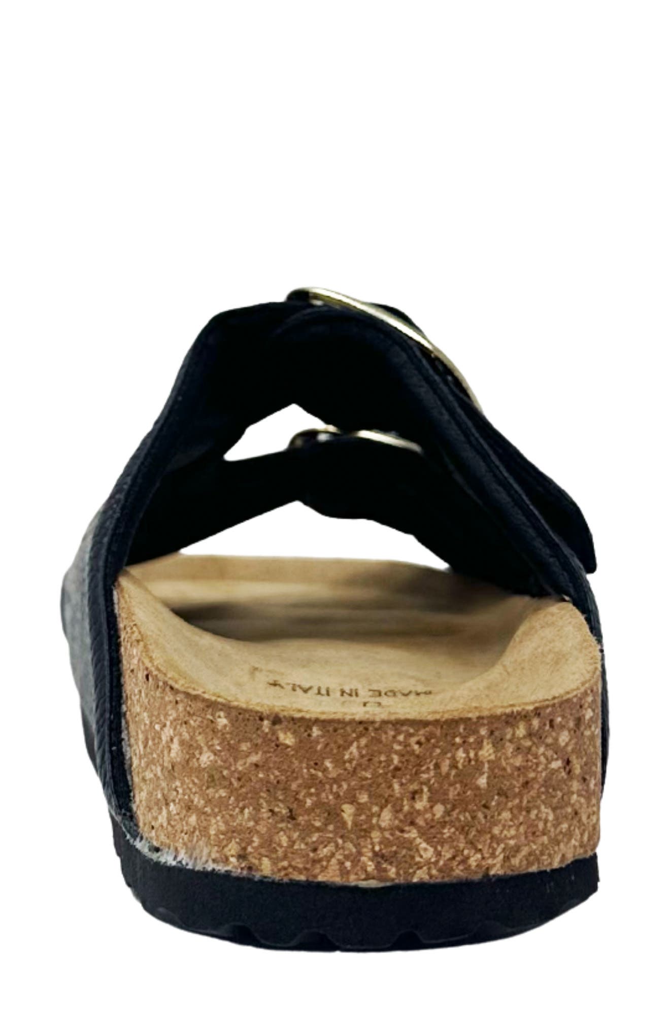 SHUSHOP Barbara Two-Strap Sandal, Alternate, color, Black