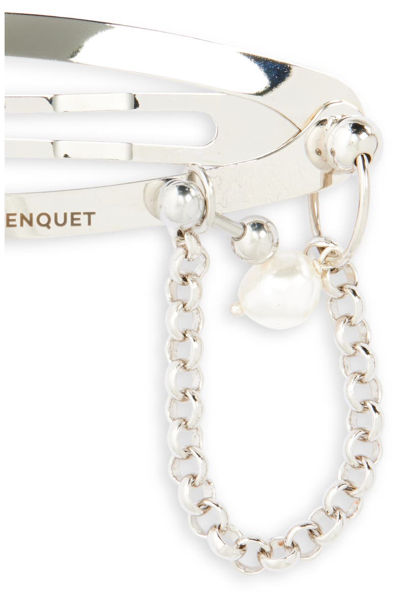 Lisa Chain & Piercing Barrette, Alternate, color, PALLADIUM