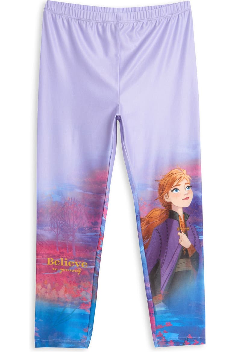 Frozen 3-Pack Leggings, Alternate, color, Anna Elsa Blue Purple