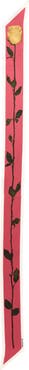 Acne Studios Villy Rose Midsummer Thin Silk Scarf