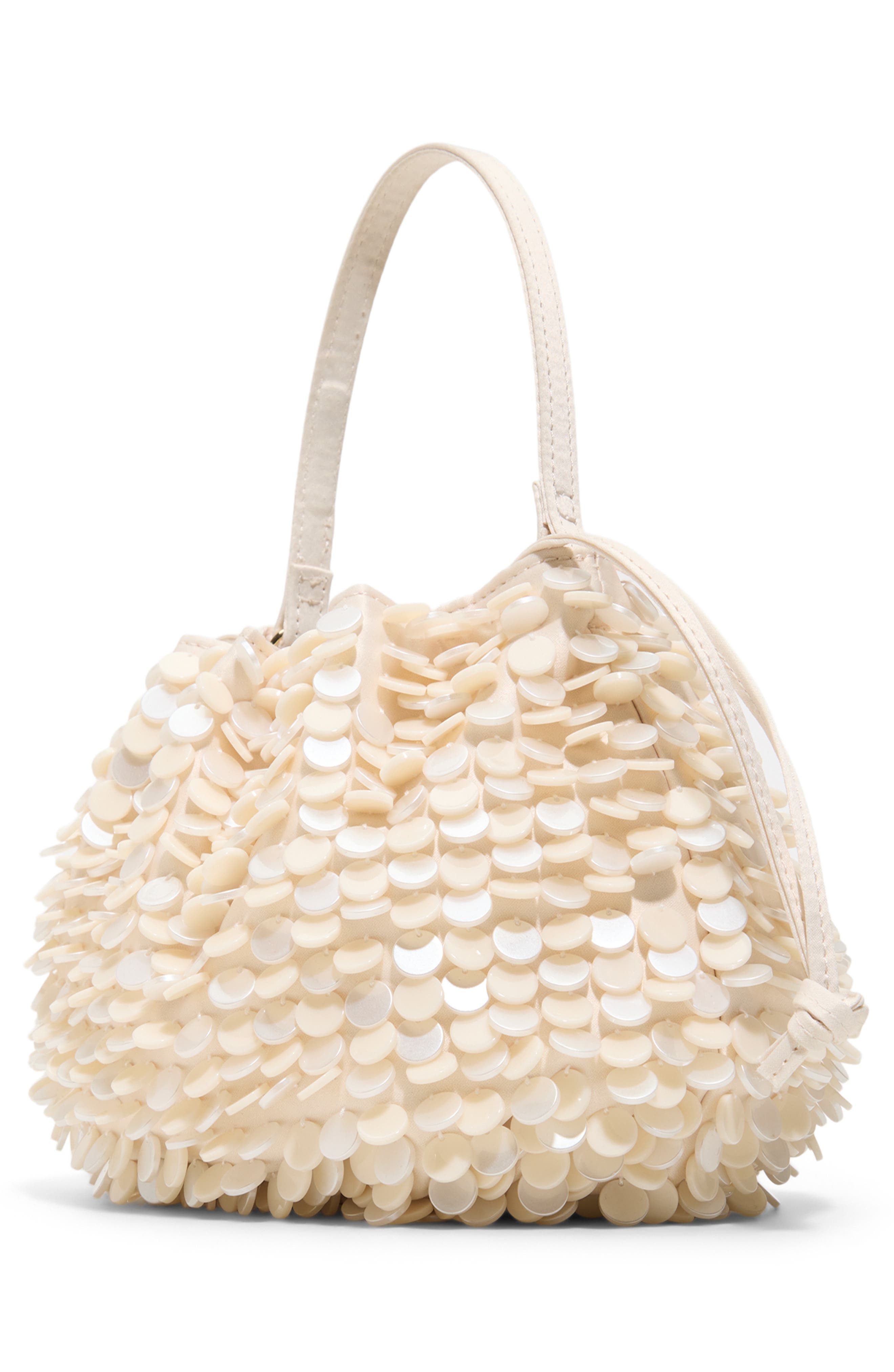 Ted Baker Coral Embellished Bag, Alternate, color, White/ Bone