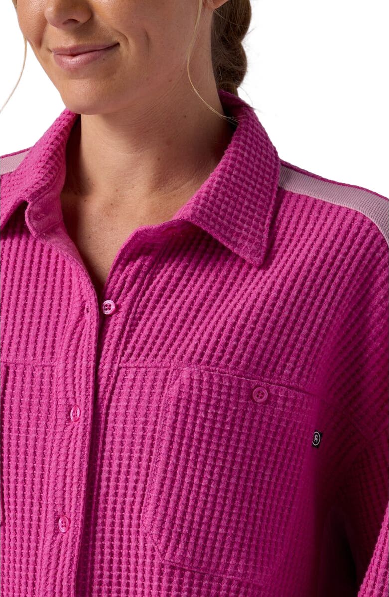 Backcountry Waffle Button-Up - Women's, Alternate, color, Rose Violet