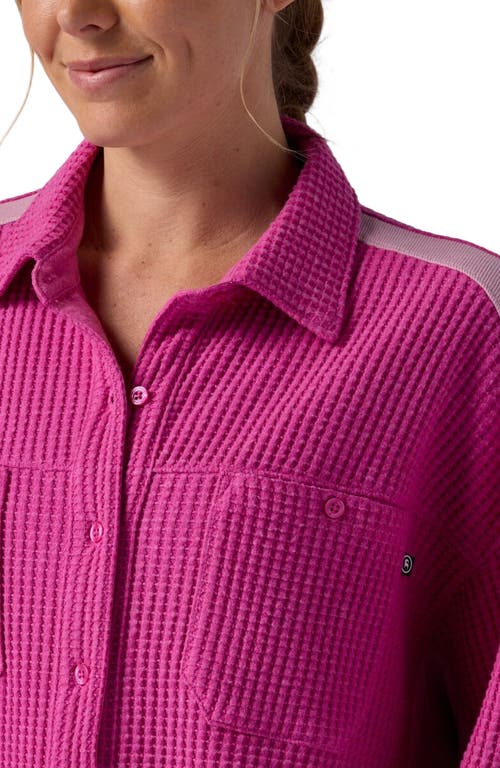Backcountry Waffle Button-up In Pink