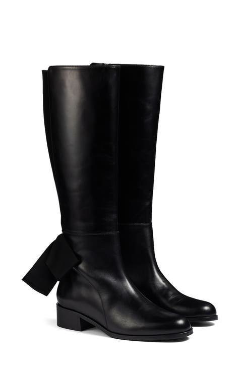 Callie Bow Knee High Boot (Women)