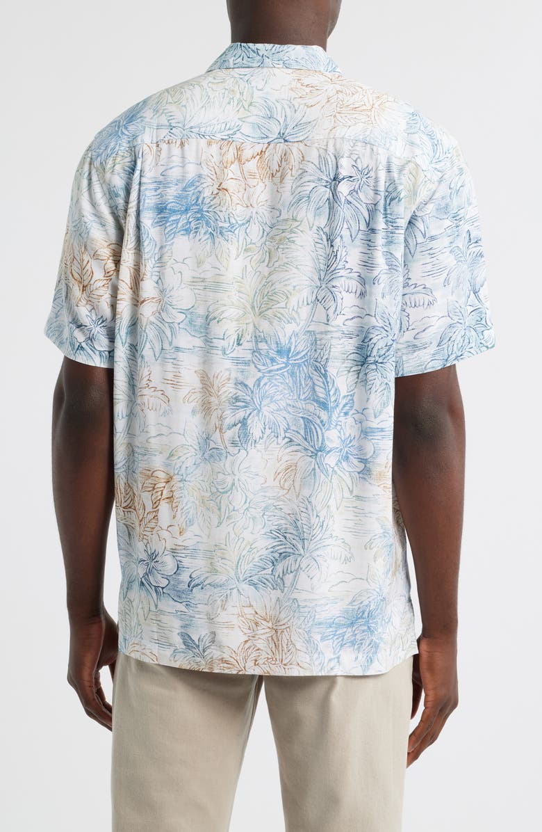 Tommy Bahama Veracruz Cay La Blanca Isles Camp Shirt, Alternate, color, Bora Bora Blue