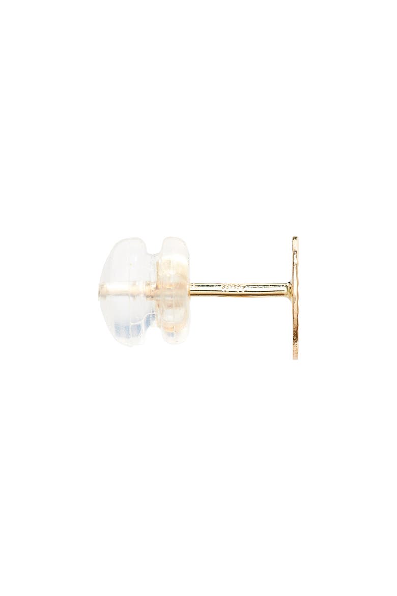 14K Gold Moon Stud Earrings, Alternate, color, 14KY