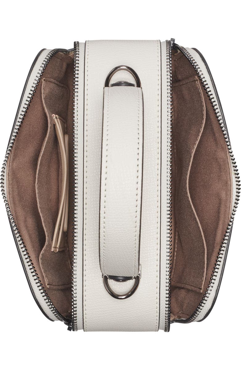 KARL LAGERFELD PARIS Simone Floral Emboridery Crossbody, Alternate, color, White Multi