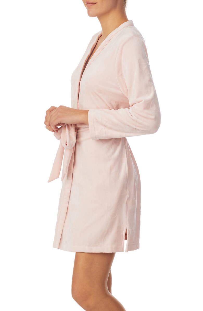 Kate Spade New York spade pattern short robe, Alternate, color, Pink