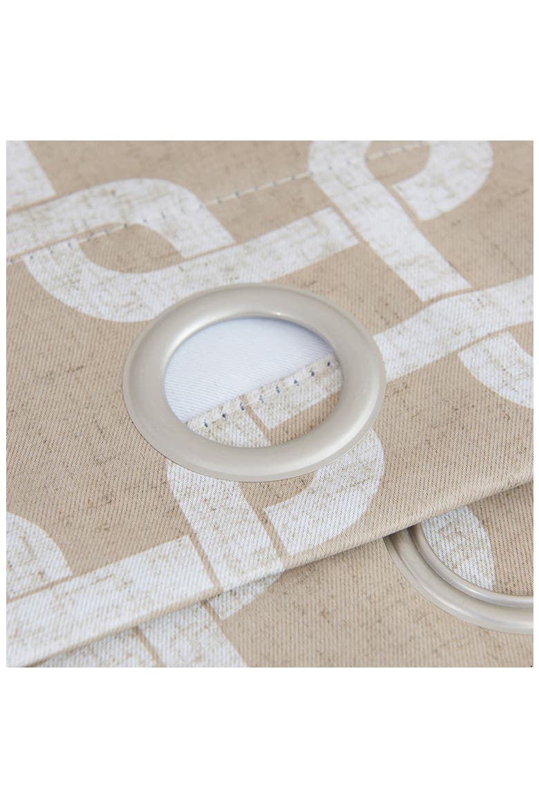 Interlock Single Blackout Panel Curtain, Alternate, color, SAND