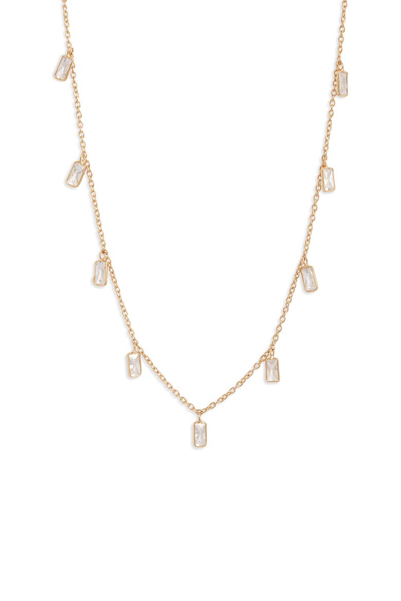 Ezra Necklace, Main, color, GOLD/ EMERALD CUT