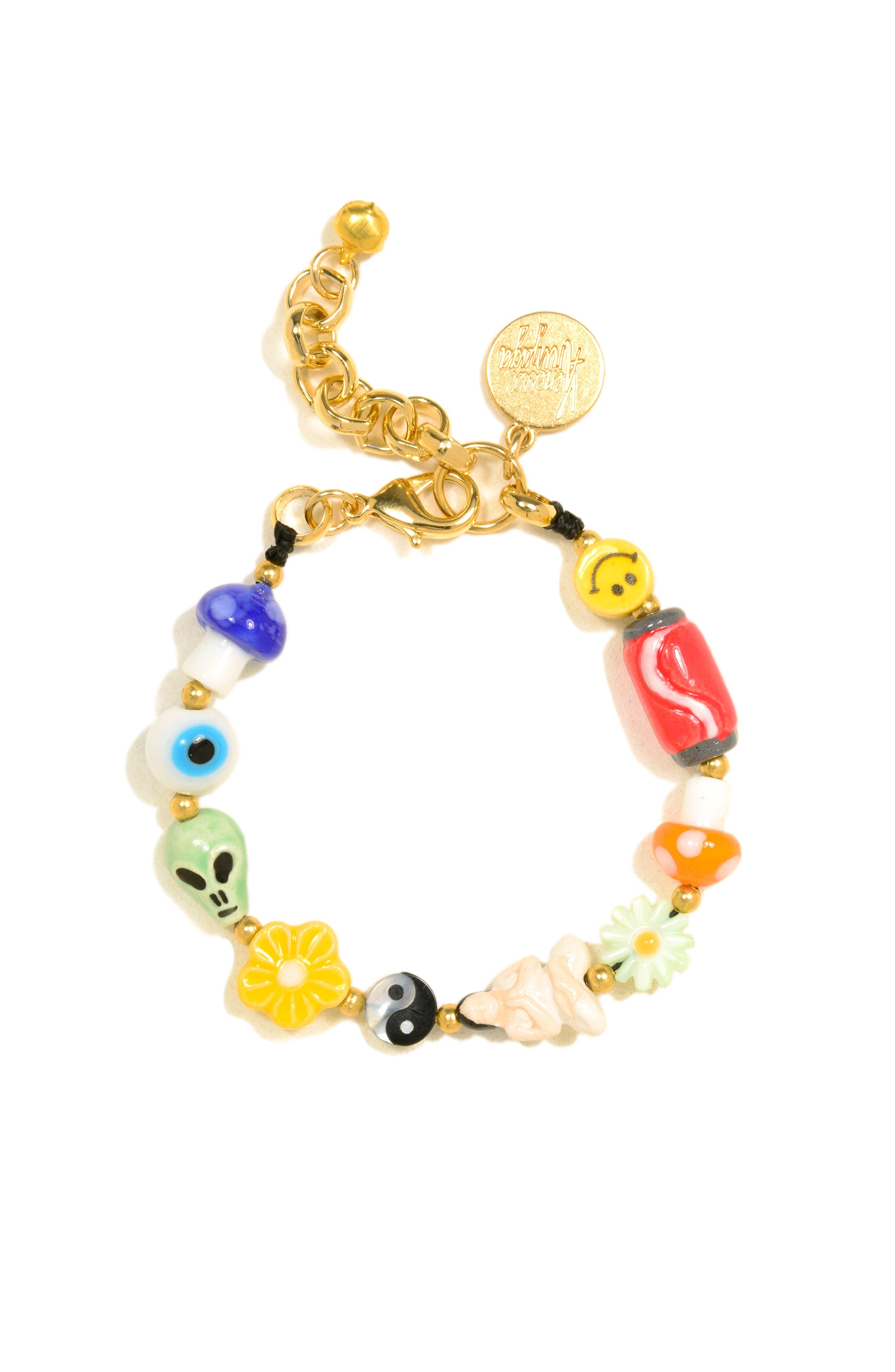 Venessa Arizaga No Risk, No Magic Bracelet in White 