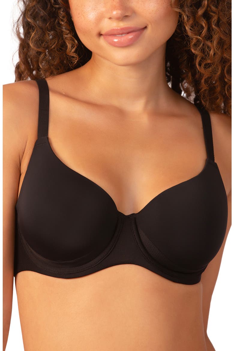Versafit Underwire Contour Bra, Main, color, BLACK