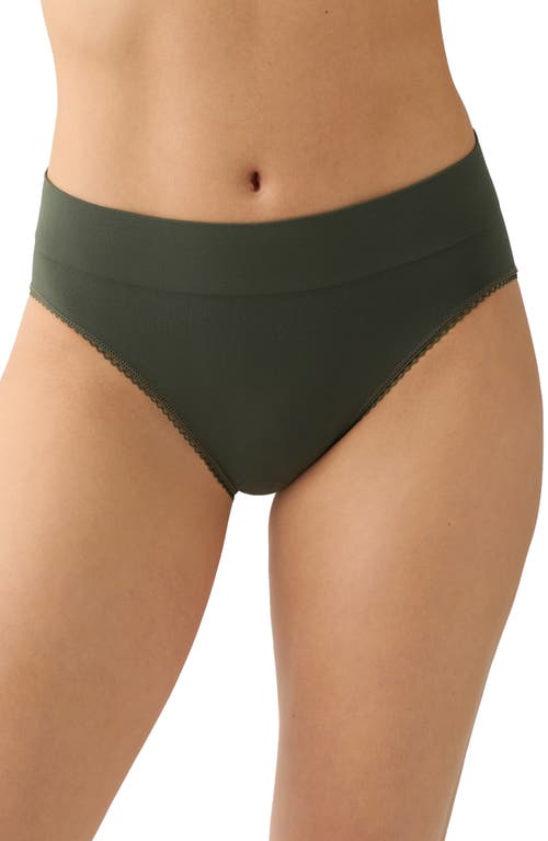 Wacoal Feeling Flexible High Cut Briefs In Green