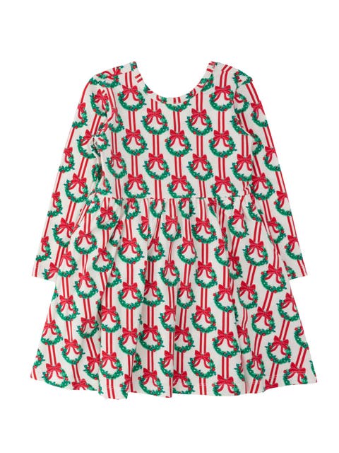 Knit Long Sleeve Twirl Dress