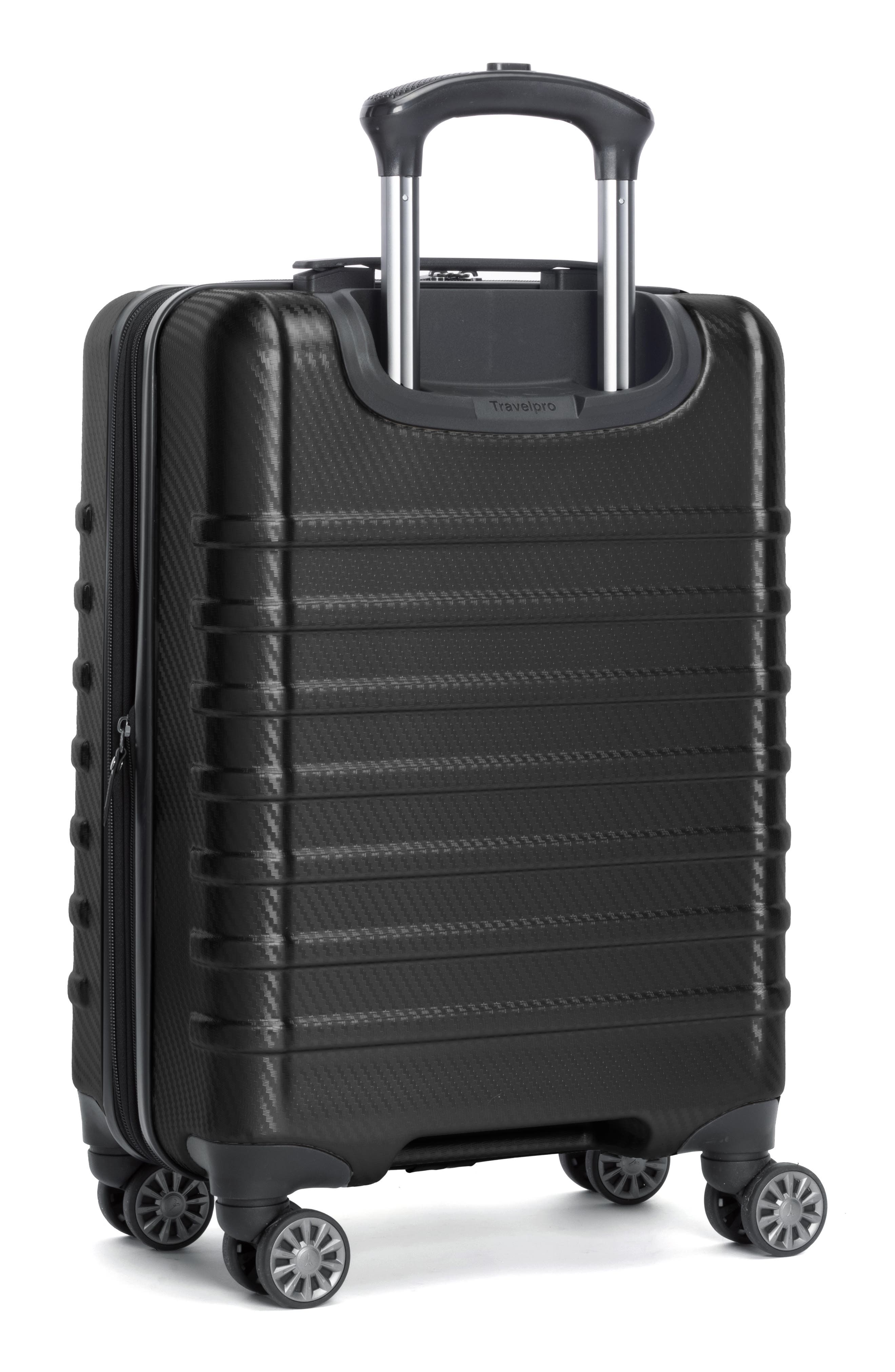 TRAVELPRO Rollmaster<sup>™</sup> Lite 2 20-Inch Expandable Carry-On Hardside Spinner Luggage, Alternate, color, Black Carbon Fiber