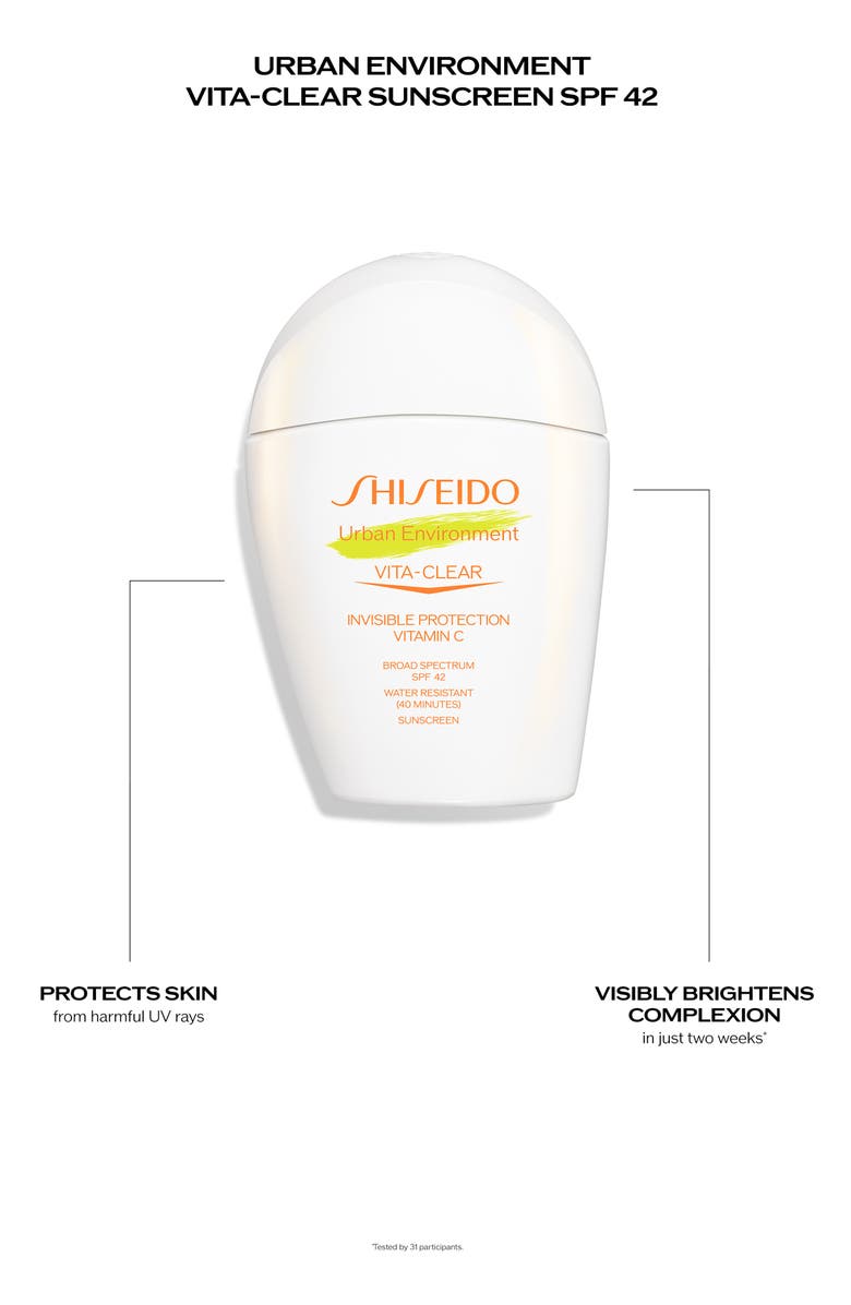 Shiseido Urban Environment Vita-Clear Broad Spectrum SPF 42 Sunscreen, Alternate, color, 