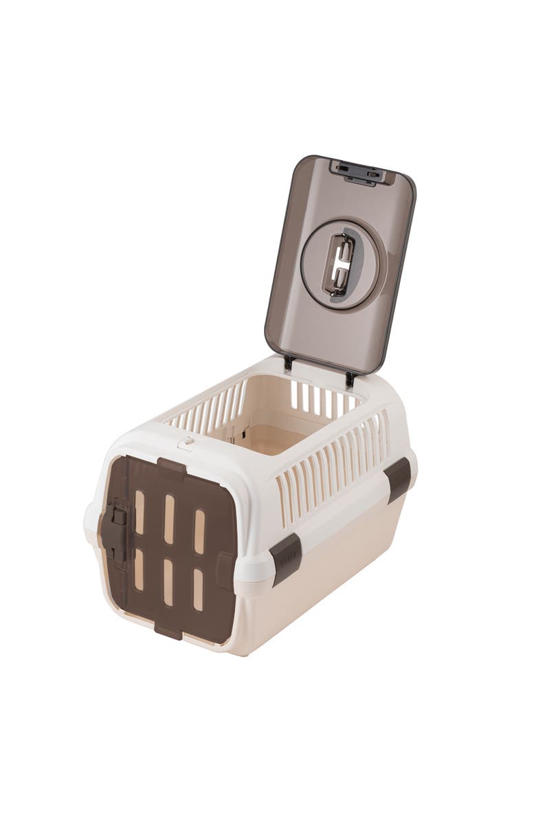 Richell Double Door Pet Carrier II Collapsible, Small White, Alternate, color, Multicolored