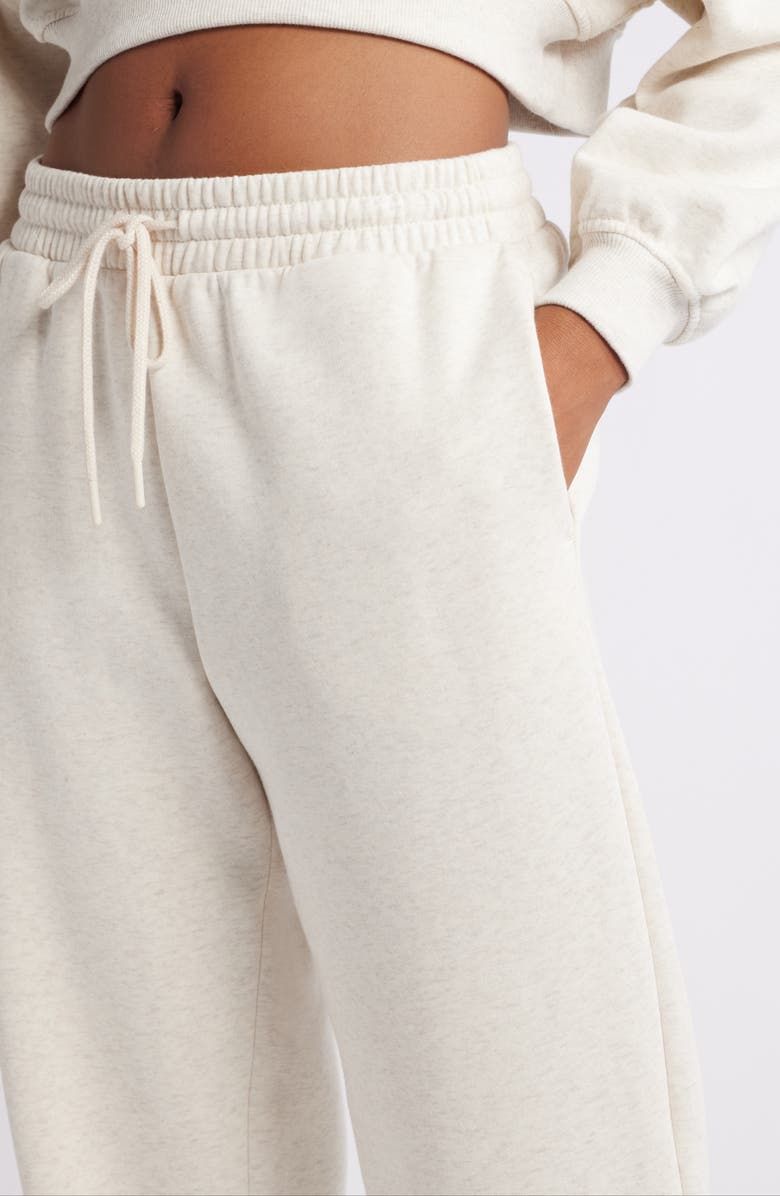BP. Baggy Fleece Joggers, Alternate, color, Beige Oatmeal Light Heather