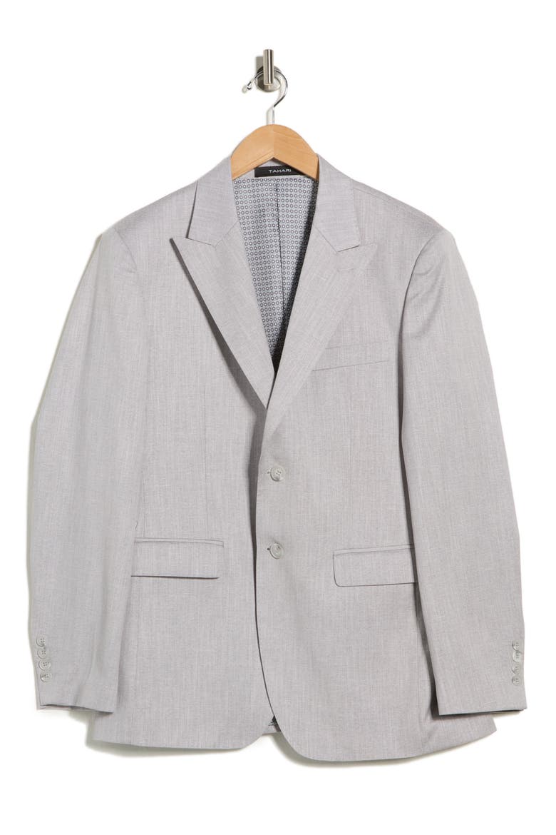 Slim Fit Textured Blazer, Alternate, color, GREY