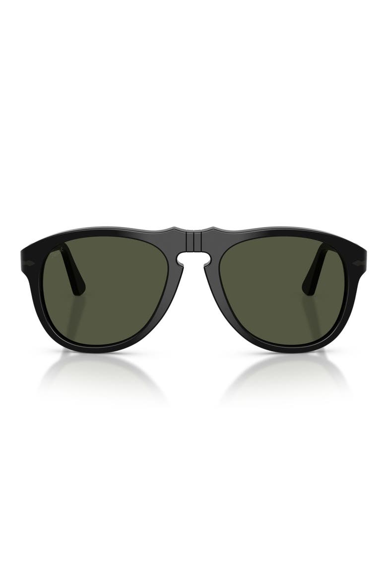 54mm Pilot Sunglasses, Main, color, BLACK / GREEN