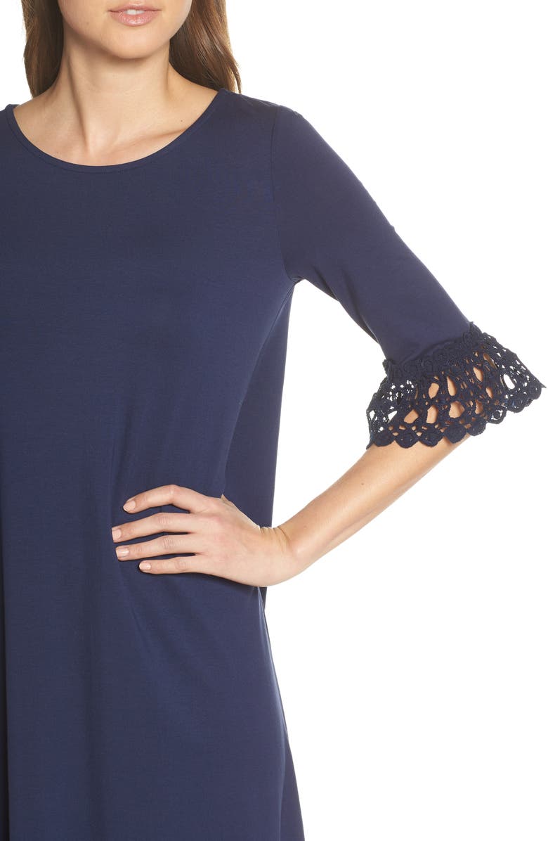 Lilly Pulitzer<sup>®</sup> Ophelia Crochet Cuff Shift Dress, Alternate, color, 