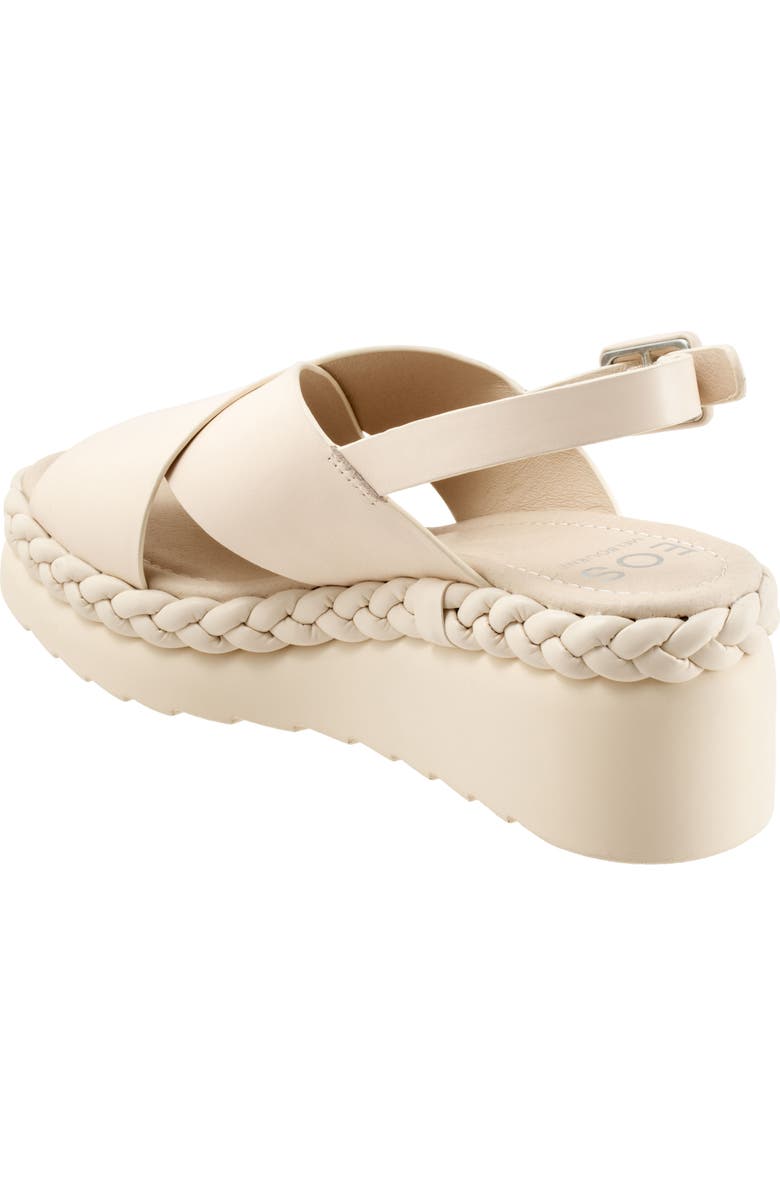EOS FOOTWEAR Melia Platform Wedge Sandal, Alternate, color, Bone