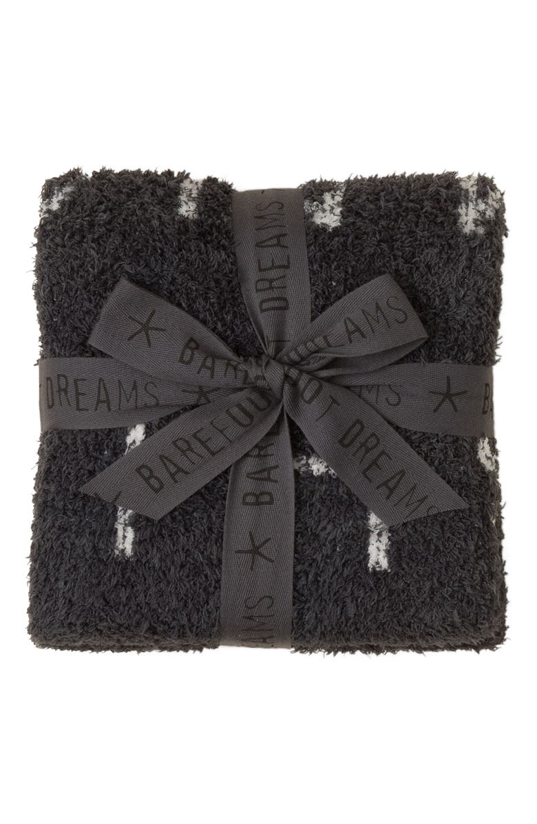 Barefoot Dreams<sup>®</sup> CozyChic<sup>®</sup> ABC Stroller Blanket, Alternate, color, Carbon-Cream