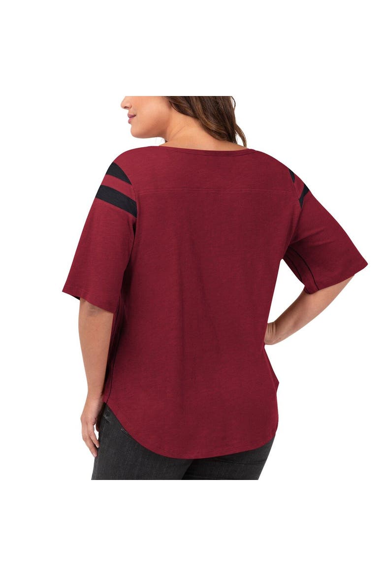 Women's G-III 4Her by Carl Banks Cardinal Arizona Cardinals Plus Size Linebacker T-Shirt, Alternate, color, Cardinal