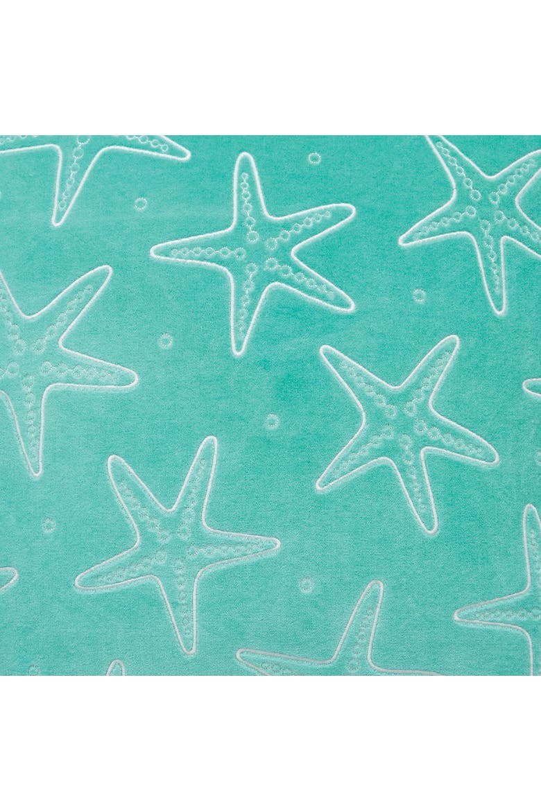 Seastar Teal Velvet Accent Pillow, Alternate, color, Blue