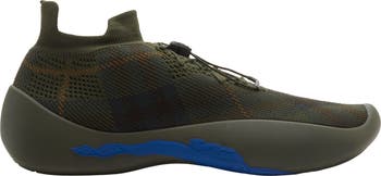 スニーカー BURBERRY Neptune Sneaker With Knitted Check Burberry Neptune Check-Knit Sneakers | Saks Fifth Avenue