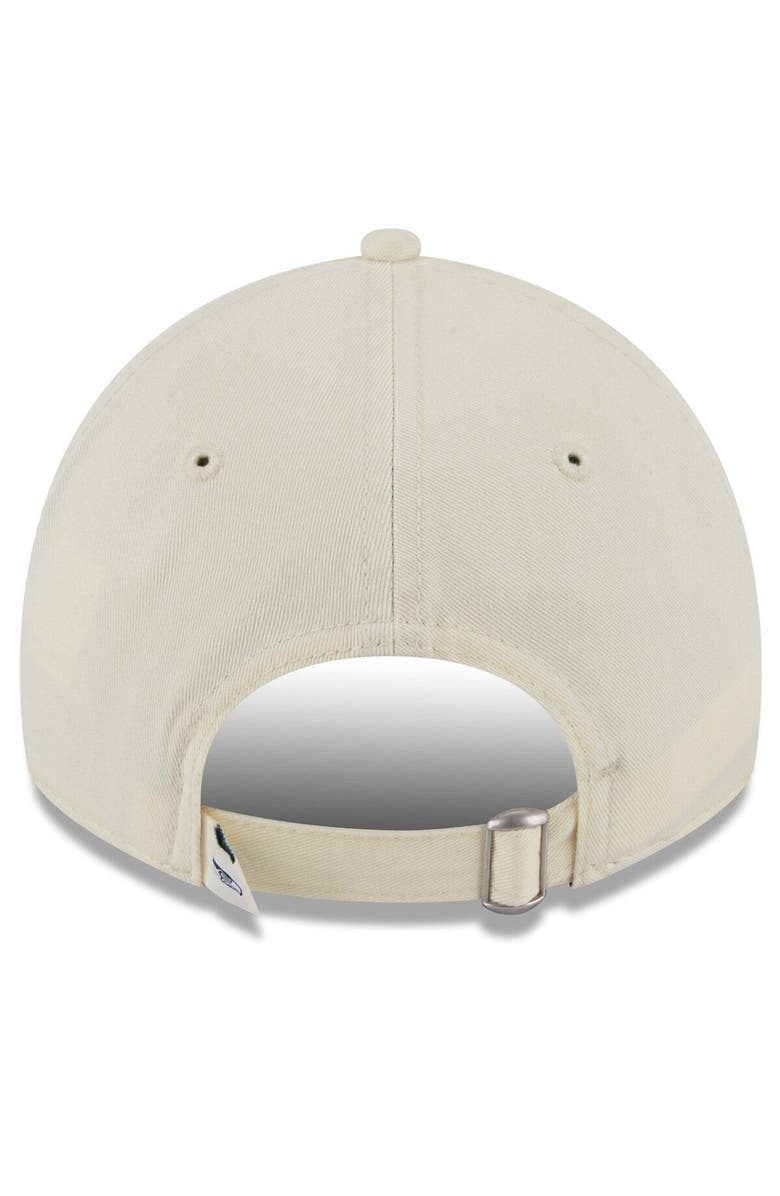 New Era Men's New Era Cream Seattle Seahawks Core Classic 2.0 9TWENTY Adjustable Hat, Alternate, color, 