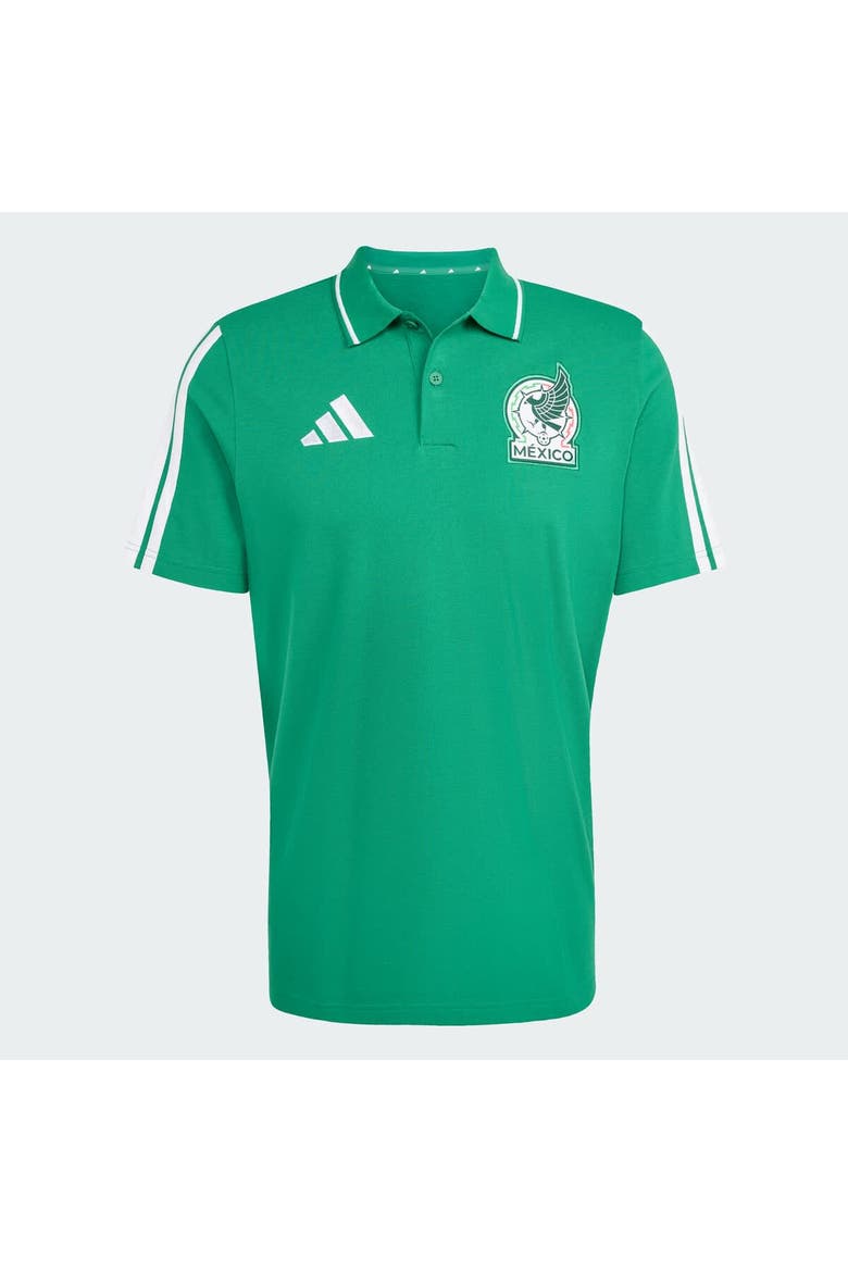 Men's adidas  Green Mexico National Team FIFA x World Cup Alphaskin Polo, Main, color, Green