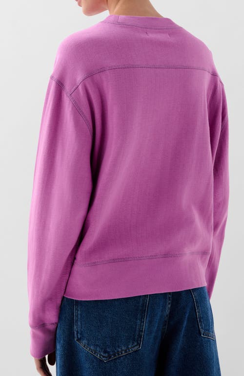 Scalpers Waffle Patch Sweater In Purple