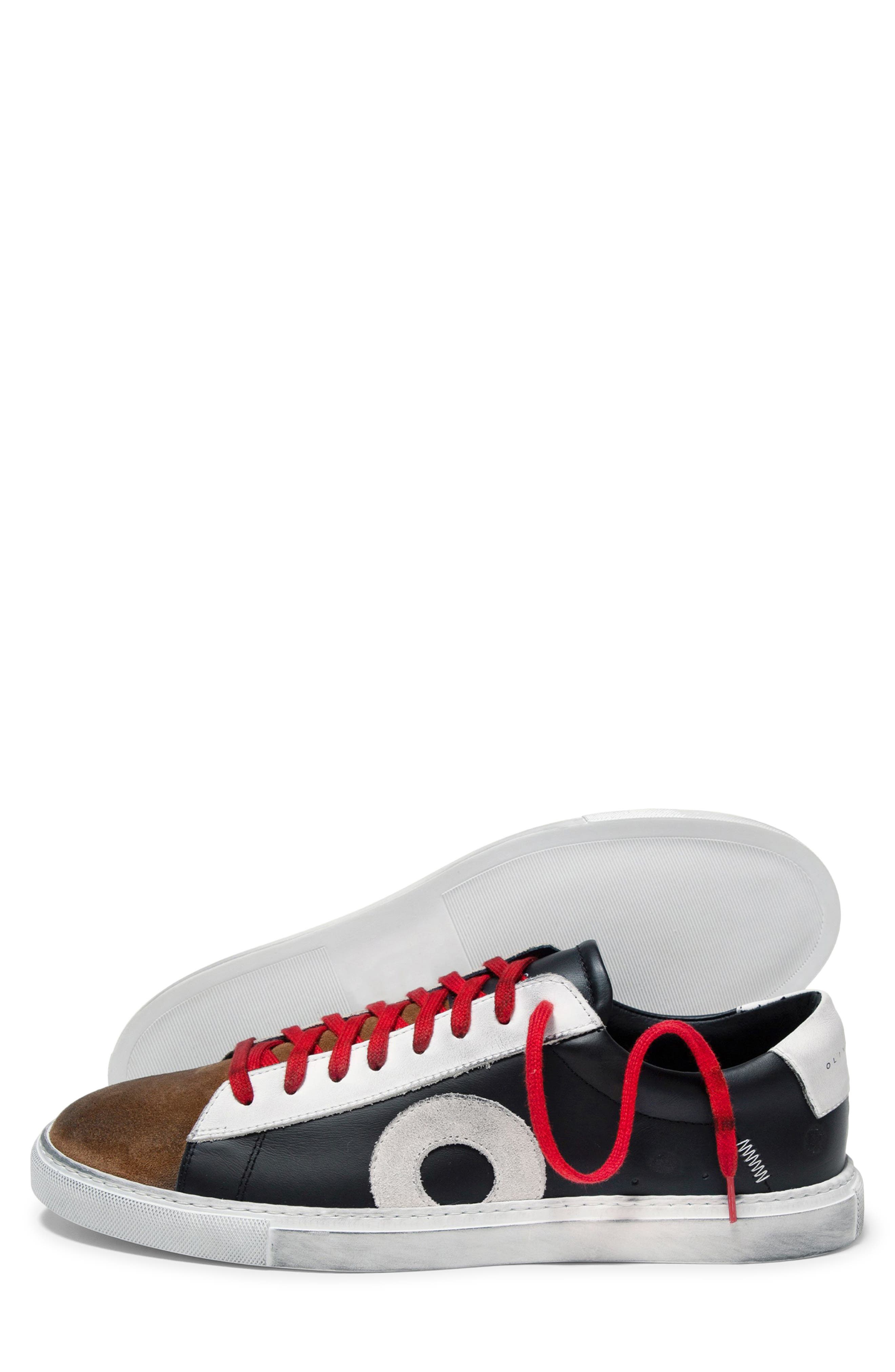 OLIVER CABELL Low Top Leather Sneaker, Alternate, color, 