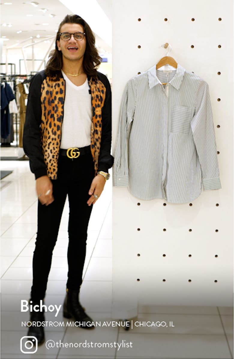 Ruxton Stripe Cotton Blend Shirt, sales video thumbnail