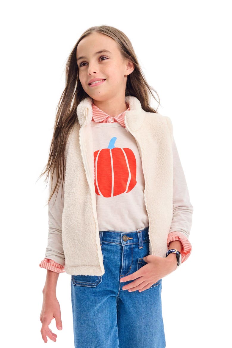 Long Sleeve Pumpkin Tee, Alternate, color, Oat Pumpkin