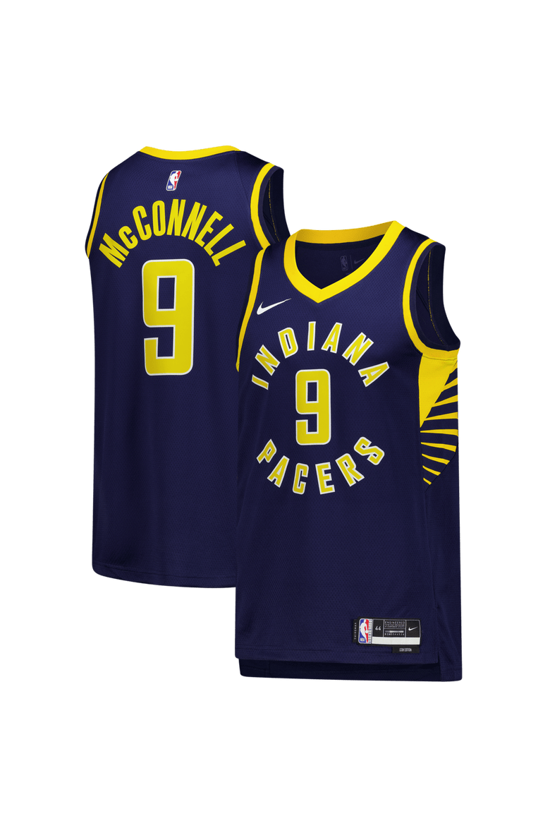 Unisex Nike T.J. McConnell Navy Indiana Pacers Swingman Jersey - Icon Edition, Main, color, Navy