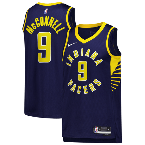 Unisex Nike T.J. McConnell Navy Indiana Pacers Swingman Jersey - Icon Edition