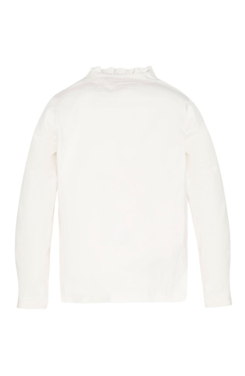 Hope & Henry Girls' Organic Mock Neck Sweater, Kids, Alternate, color, Ivory Mock Neck