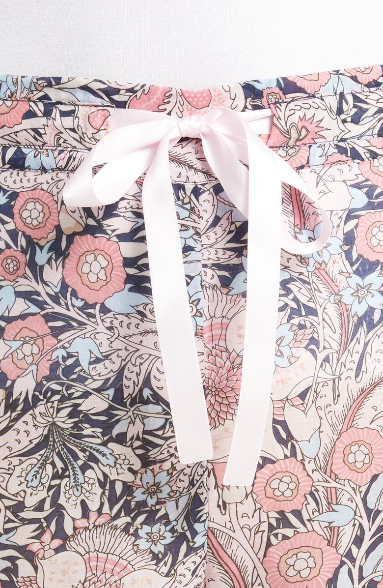 Papinelle Sienna Floral Semisheer Cotton Sateen Pajama Pants, Alternate, color, 