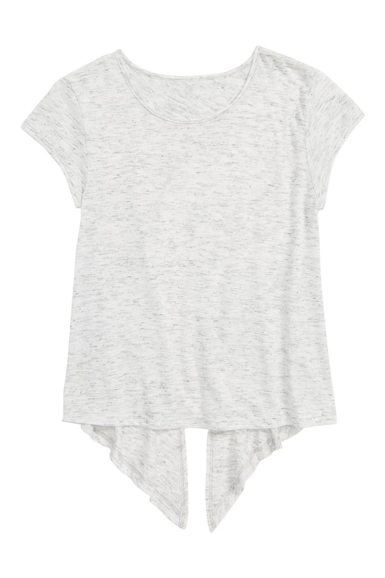 Tango Tie Back T-Shirt, Main, color, WHITE HEATHER