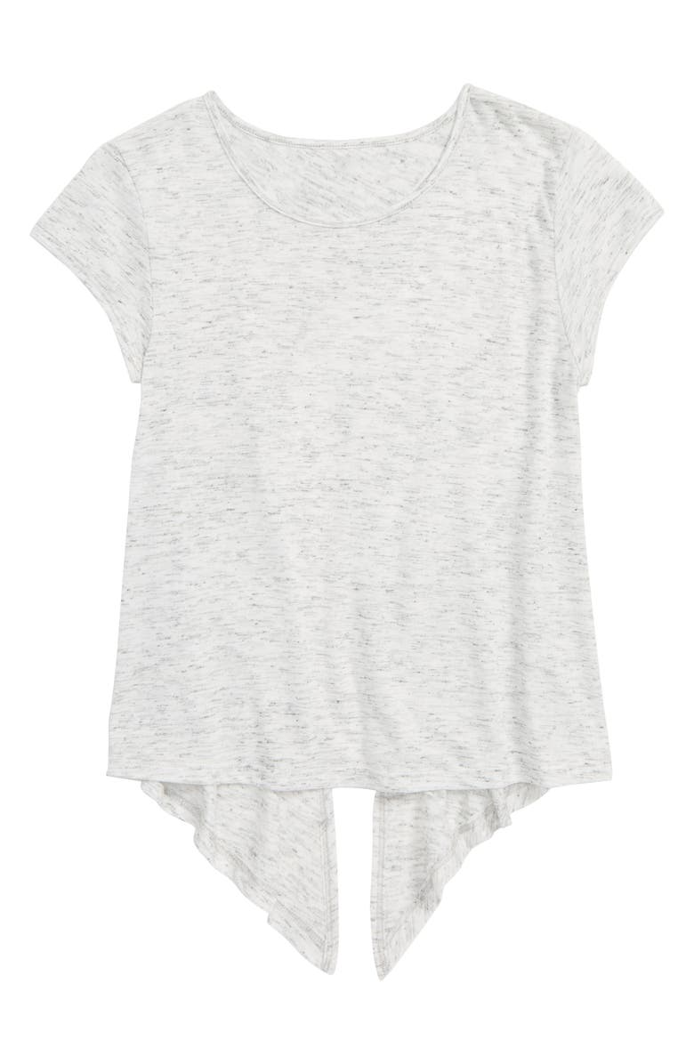 Zella Girl Tango Tie Back T-Shirt, Main, color, 
