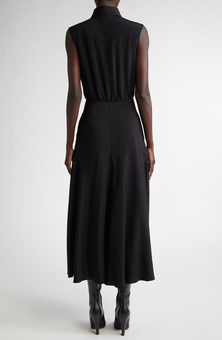 Brandon Maxwell Amara Silk Button-Down Shirtdress, Alternate, color,