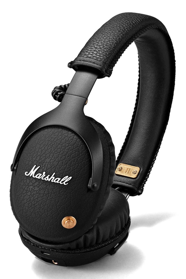 Monitor Bluetooth Wireless Over Ear Headphones, Main, color, BLACK