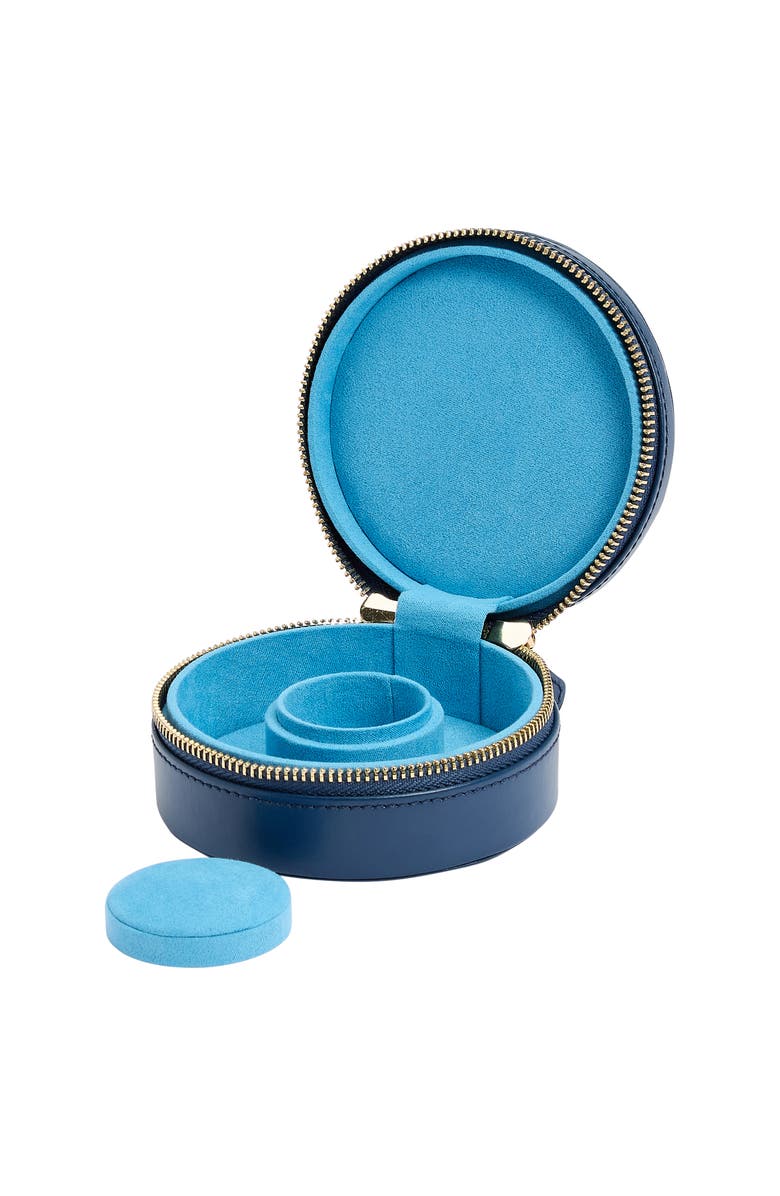 WOLF Sophia Round Zip Case, Alternate, color, Indigo