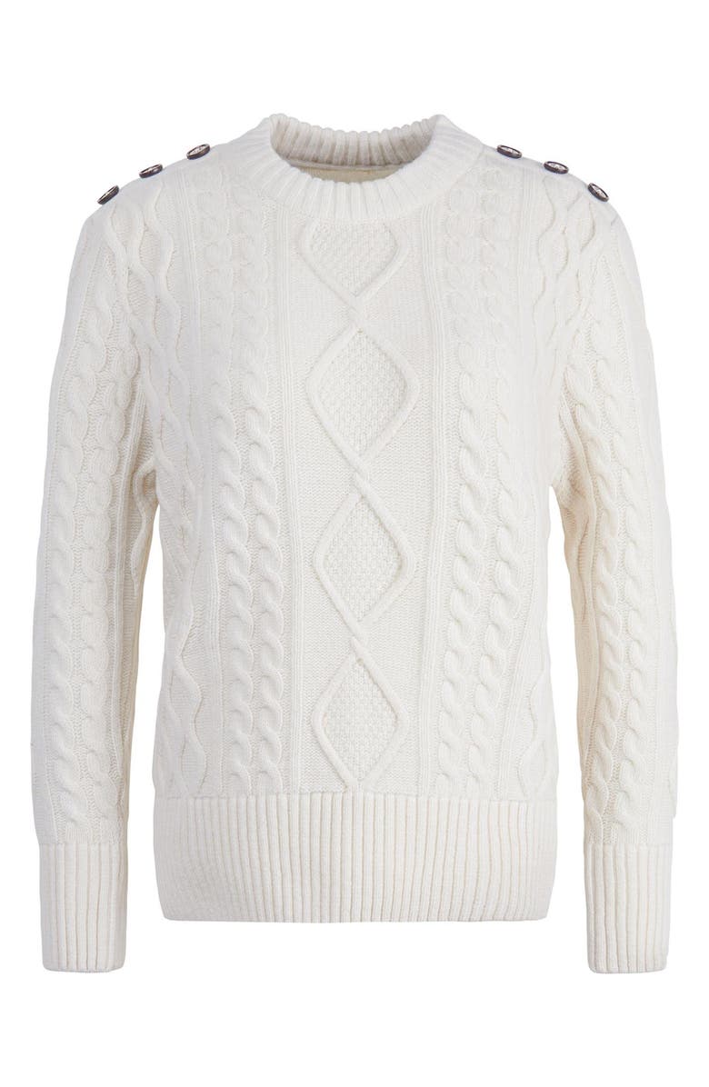 Barbour Greyling Mix Stitch Wool Blend Crewneck Sweater, Alternate, color, 